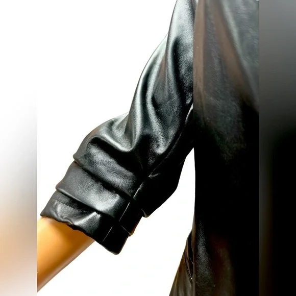 Rachel Zoe - EC -  Vegan Leather Coat - Picture 2 of 3